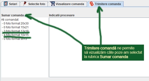 trimite poze lista